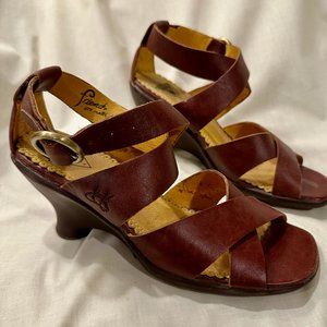 Brown strap sandals